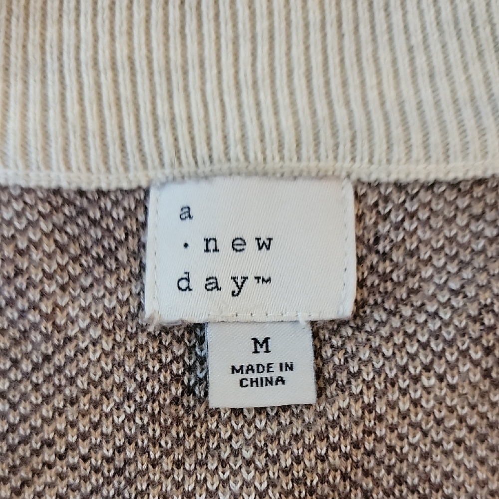 a new day Brown and Cream Crew Neck Sweater - Picture 2 of 3
